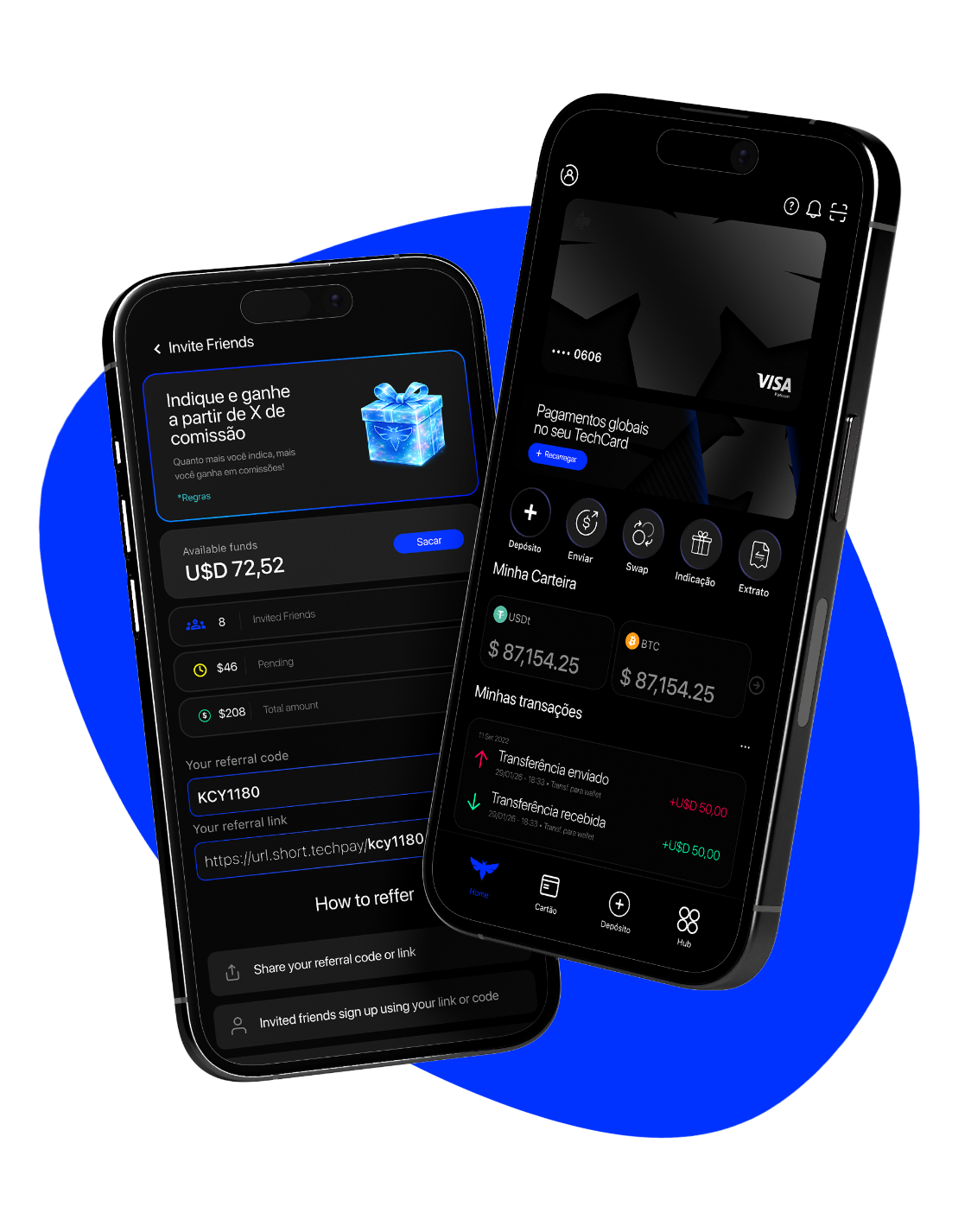 TechTechPay app on iPhone