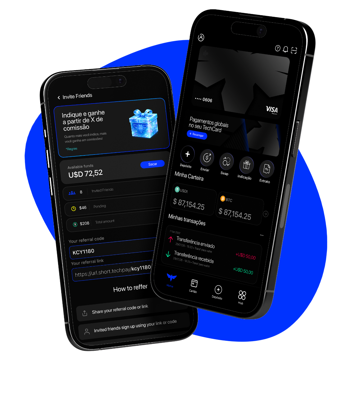 TechTechPay app on iPhone